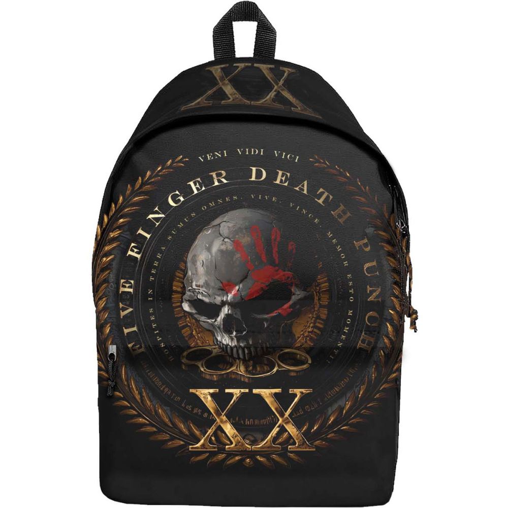 Rocksax Five Finger Death Punch - Vendi Vidi Vici Rucksack - Schwarz